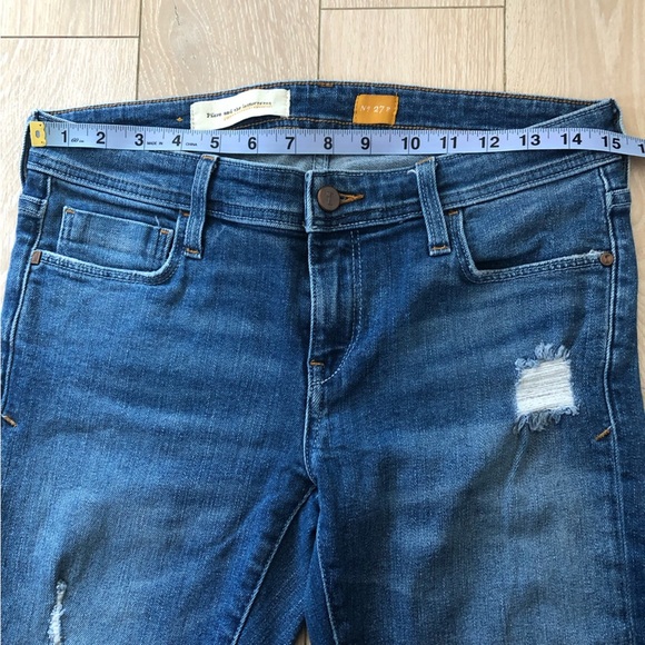 Anthropologie Pilcro and the Letterpress Distressed Low Rise Jeans Size 27P - Picture 2 of 13